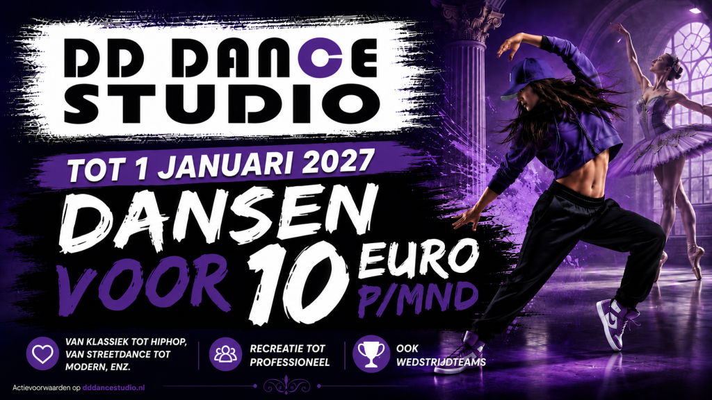 Inschrijfactie DD Dance Studio